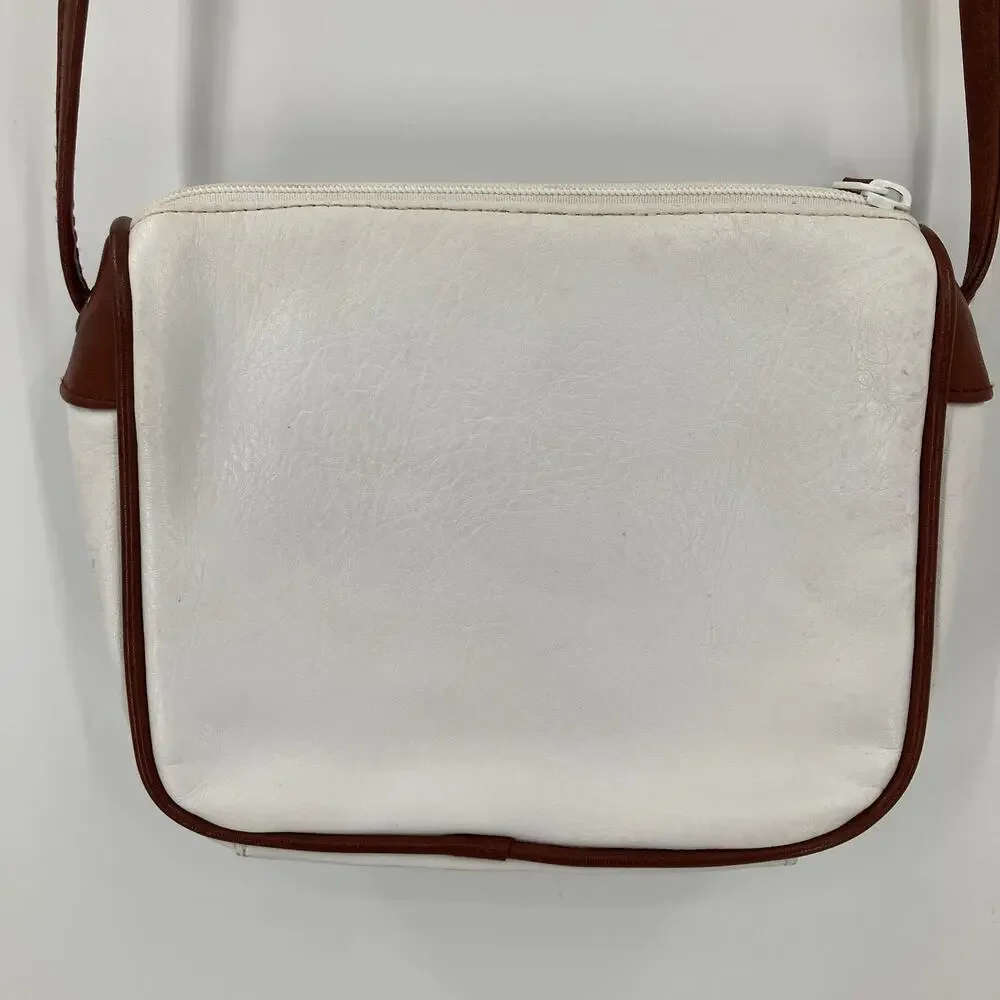 Vintage white brown